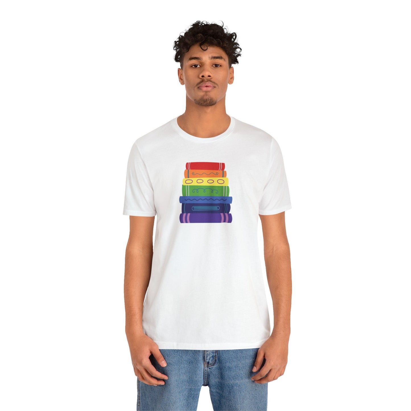 Subtle Pride Bookstack Tshirt