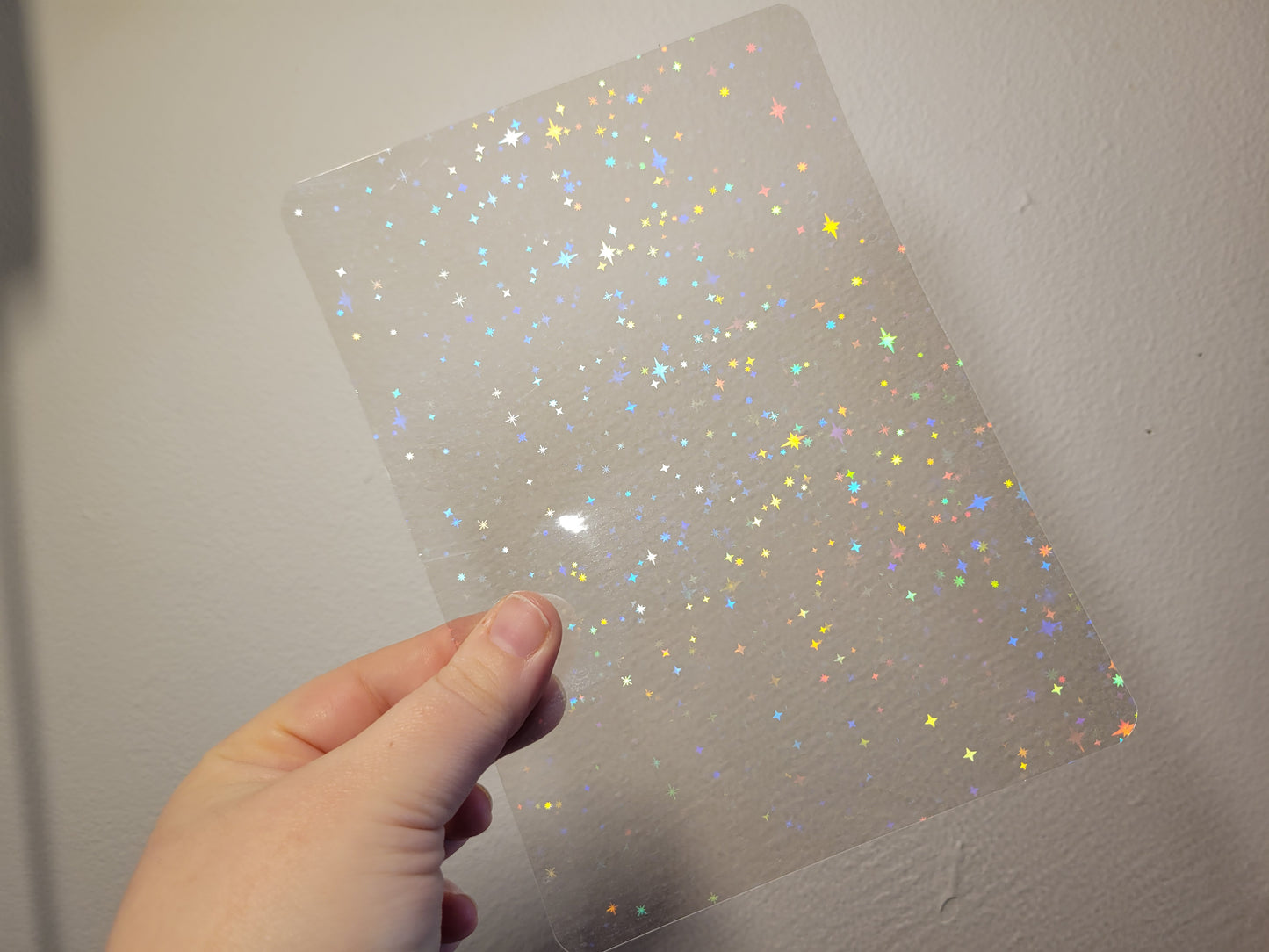 Transparent holographic Kindle case insert for use with new 2024 Clear case cover overlay