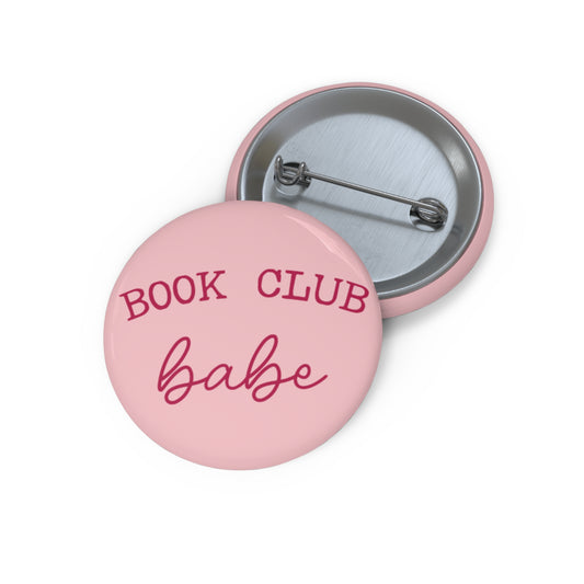 Book Club Babe Pin Buttons