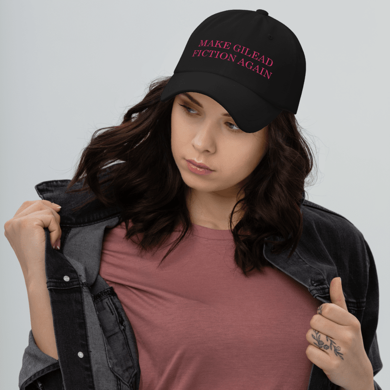 Make Gilead Fiction Again Feminist Literary Protest Hat Read Banned Books My Body My Choice Roe v Wade Mind Your Own Uterus Bookish Hat for Librarian Social