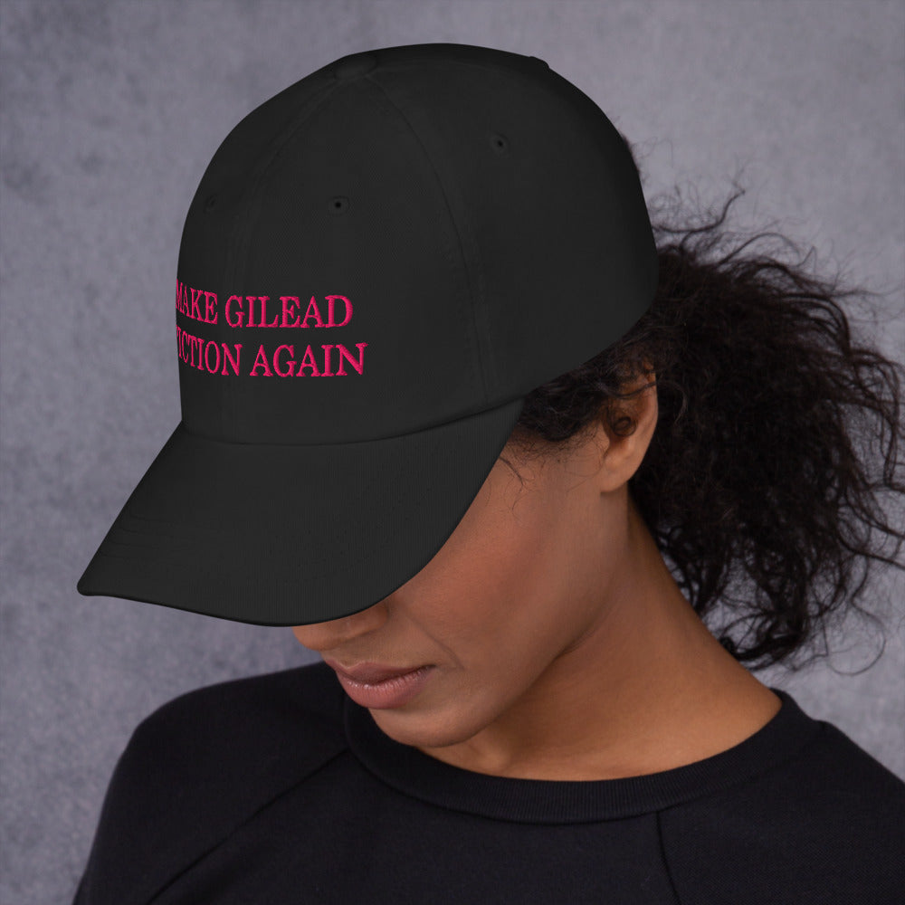 Make Gilead Fiction Again Feminist Literary Protest Hat Read Banned Books My Body My Choice Roe v Wade Mind Your Own Uterus Bookish Hat for Librarian Social