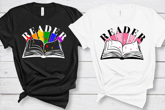 Reader Starburst Tee Reading is Magic Bookish Shirt for Librarian Teacher Tshirt for Bookworm Gift for Reader Friend
