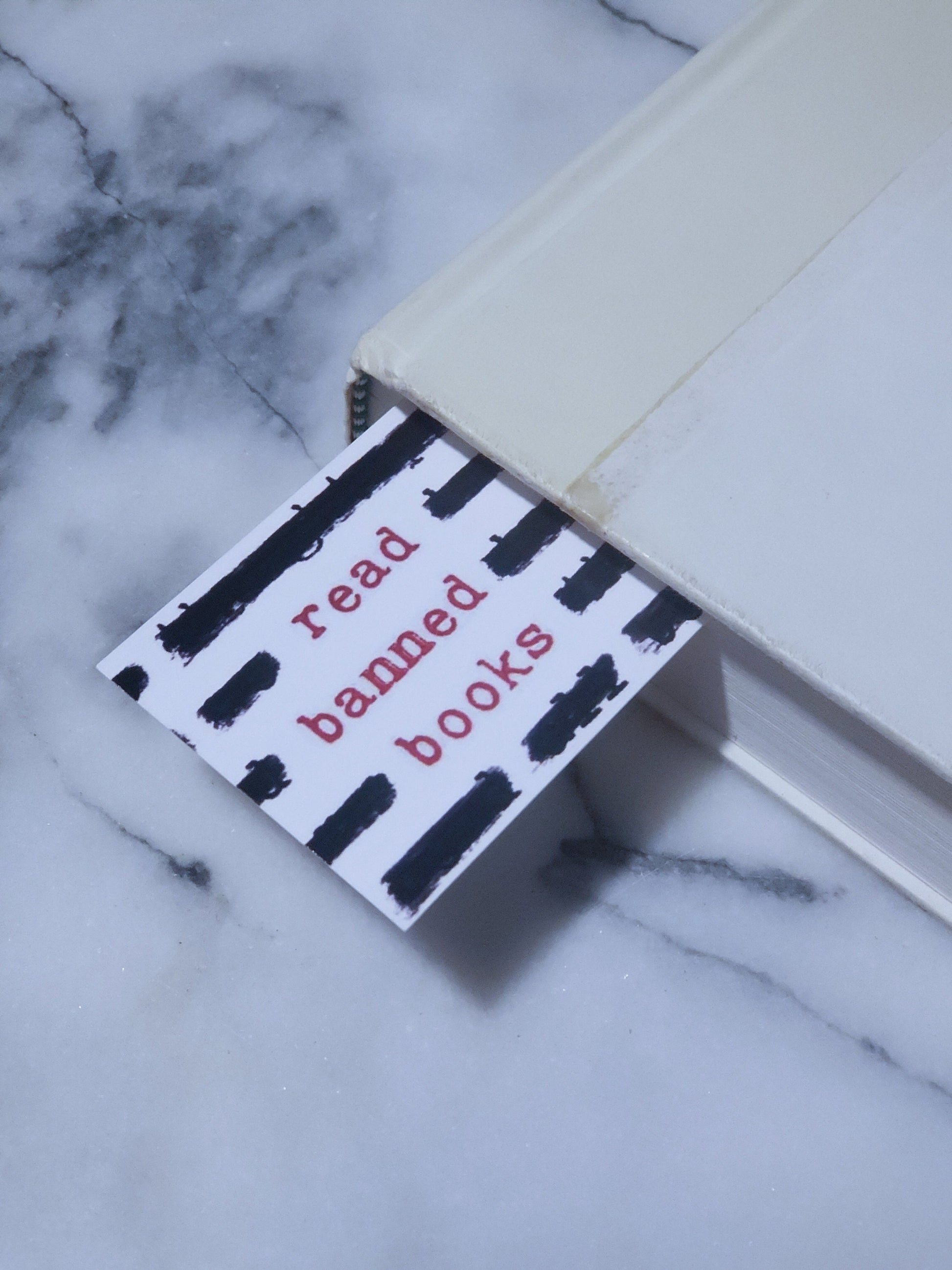 Read Banned Books Bookmark Anti Censorship Librarian Gift for Readers Bookstagram Reader Friend Gift for Bookworms