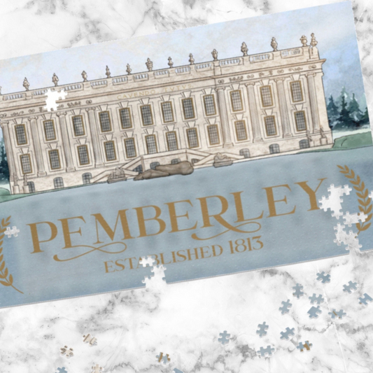 Pemberley Jigsaw Puzzle 500 or 1000 Piece Bookish Activity