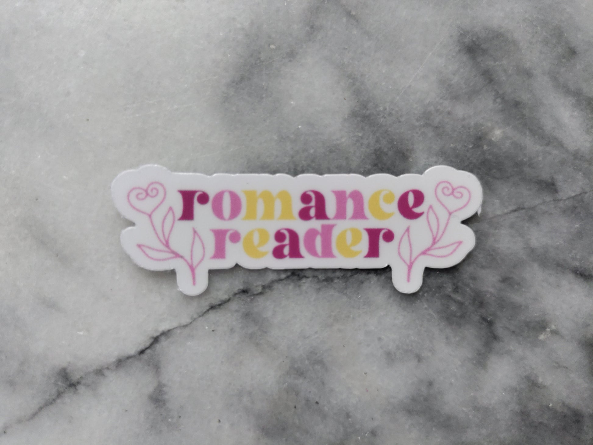 Romance Reader Sticker for Bookish Friend Sticker Laptop Book Cart Reading Journal Waterproof Vinyl Sticker for Hydroflask Bookish Bujo