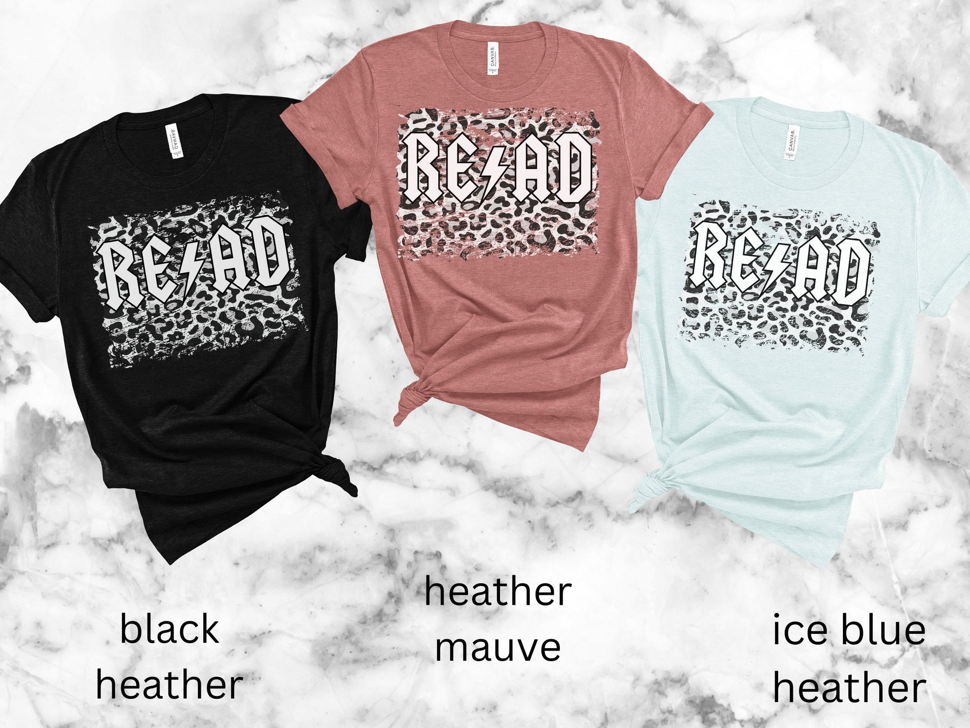 READ Rocker Grunge Bookish Shirt for Librarian Black Leopard Bibliophile Gift for Bookish Friend Gift Vintage Reader Shirt