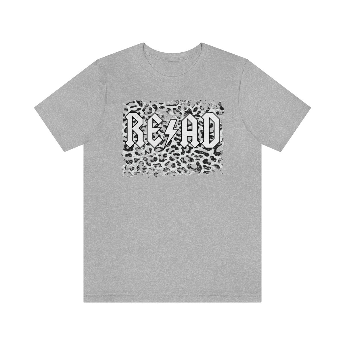READ Rocker Grunge Bookish Shirt for Librarian Black Leopard Bibliophile Gift for Bookish Friend Gift Vintage Reader Shirt