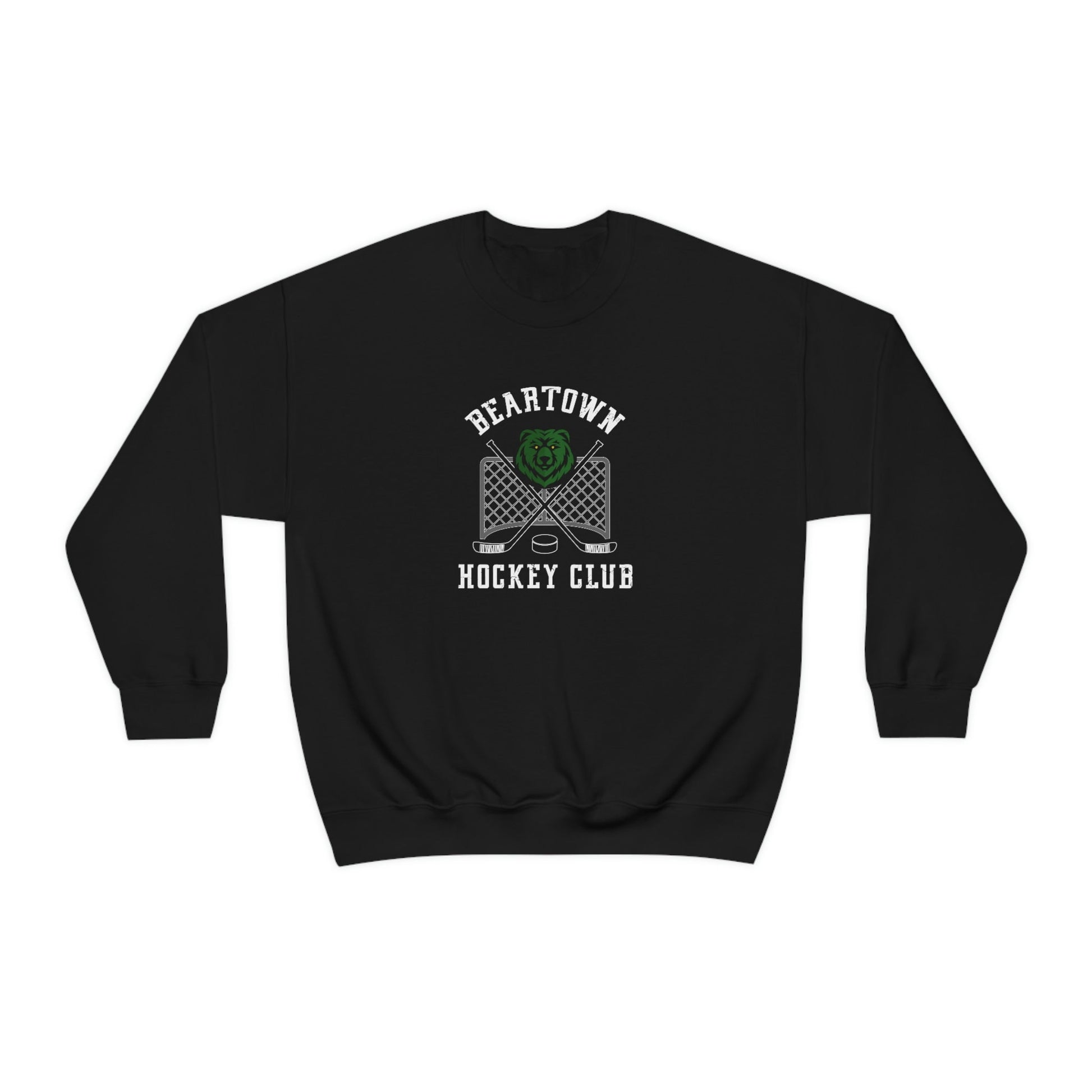 Beartown Logo Front Logo Only Hockey Club Backman Fiction Literature Lover Gift book Club Unisex Heavy Blend Crewneck Sweatshirt