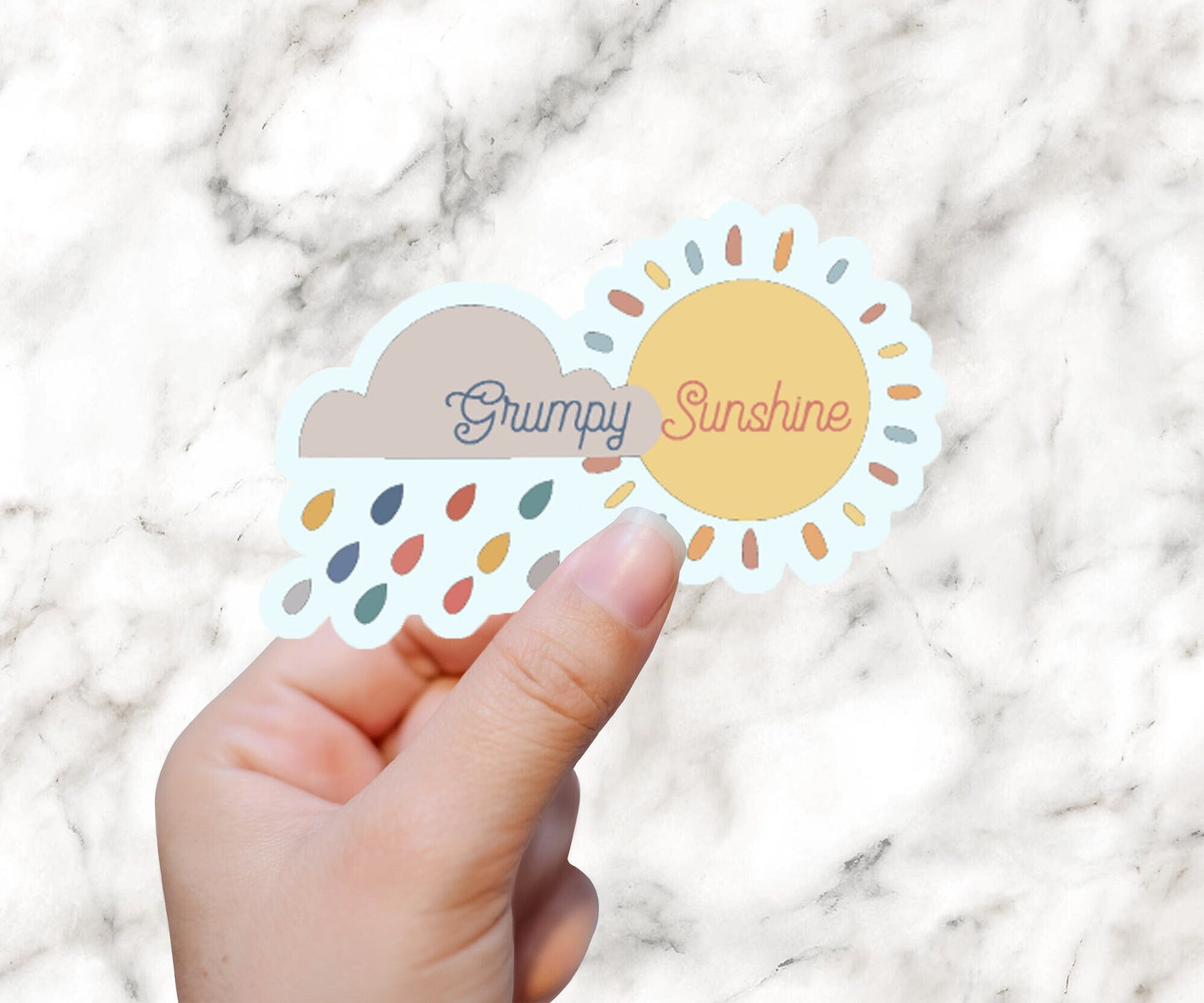 Grumpy Sunshine Trope Romance Reader Sticker Books Sticker Reader BookTok Reading Journal Sticker for Librarian Bookstagram Spicy Romance