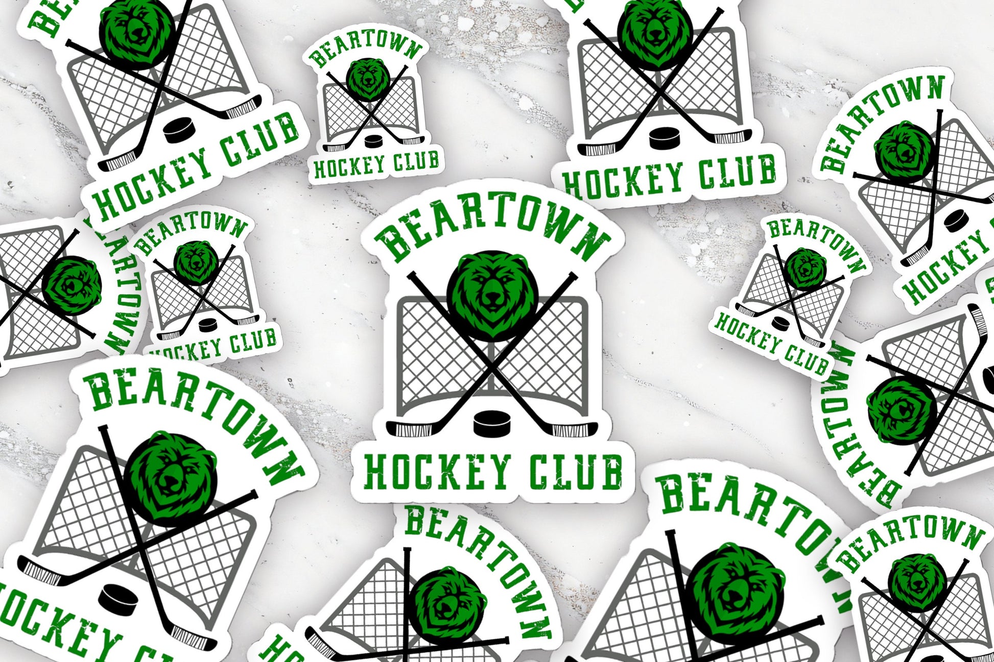 Beartown Jersey Logo Hockey Club Sticker Bear town Bjornstad Fredrik Backman Bookish Sticker Hydroflask Bibliophile Gift For Reader Laptop