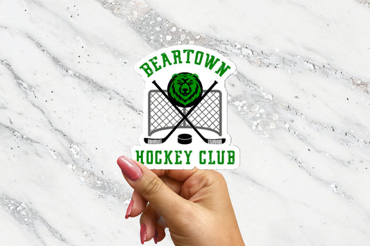 Beartown Jersey Logo Hockey Club Sticker Bear town Bjornstad Fredrik Backman Bookish Sticker Hydroflask Bibliophile Gift For Reader Laptop