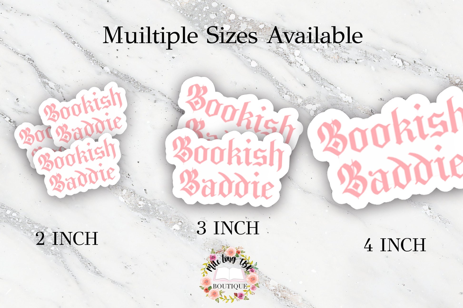 Pink Bookish Baddie Reader Funny Sticker for Bibliophile Bookstagram Friend Booktok Cute Nerdy Bookish Sticker for Book Cart Reading Journal