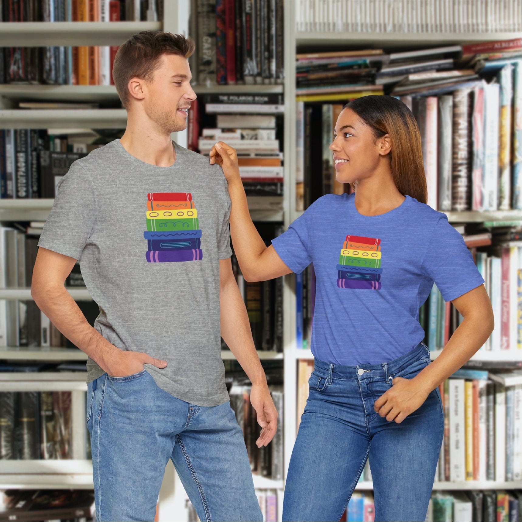 Subtle Bisexual Books Sticker for Readers Read Bi Books Pride Month Bookish Sticker for Water Bottle Reader Laptop Sticker