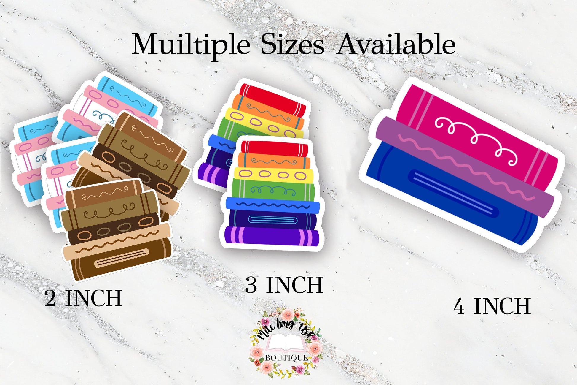 Subtle Bisexual Books Sticker for Readers Read Bi Books Pride Month Bookish Sticker for Water Bottle Reader Laptop Sticker