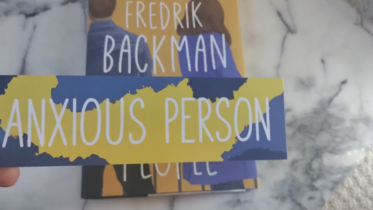 Anxious People Quote Bookmark Librarian Gift Readers Bookstagram Book Club Present Reader Friend Gift Bookworms Under 5 Backman Anxiety