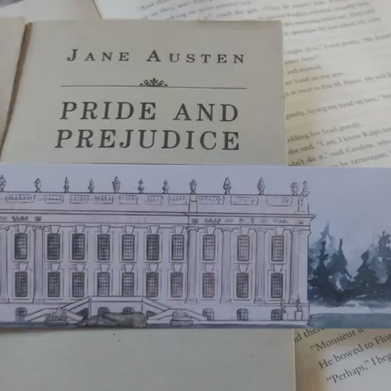 Pemberley Pride and Prejudice Bookmark Librarian Gift Readers Bookstagram Book Club Present Reader Friend Gift Bookworms Under 5 Jane Austen