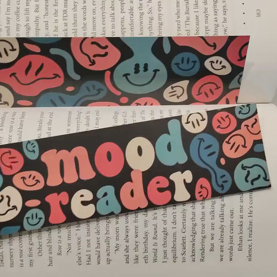 Mood Reader Retro Bookmarks for Reader Friend Funny Gift for Bookstagram Book Tok Cute Vintage Book Mark